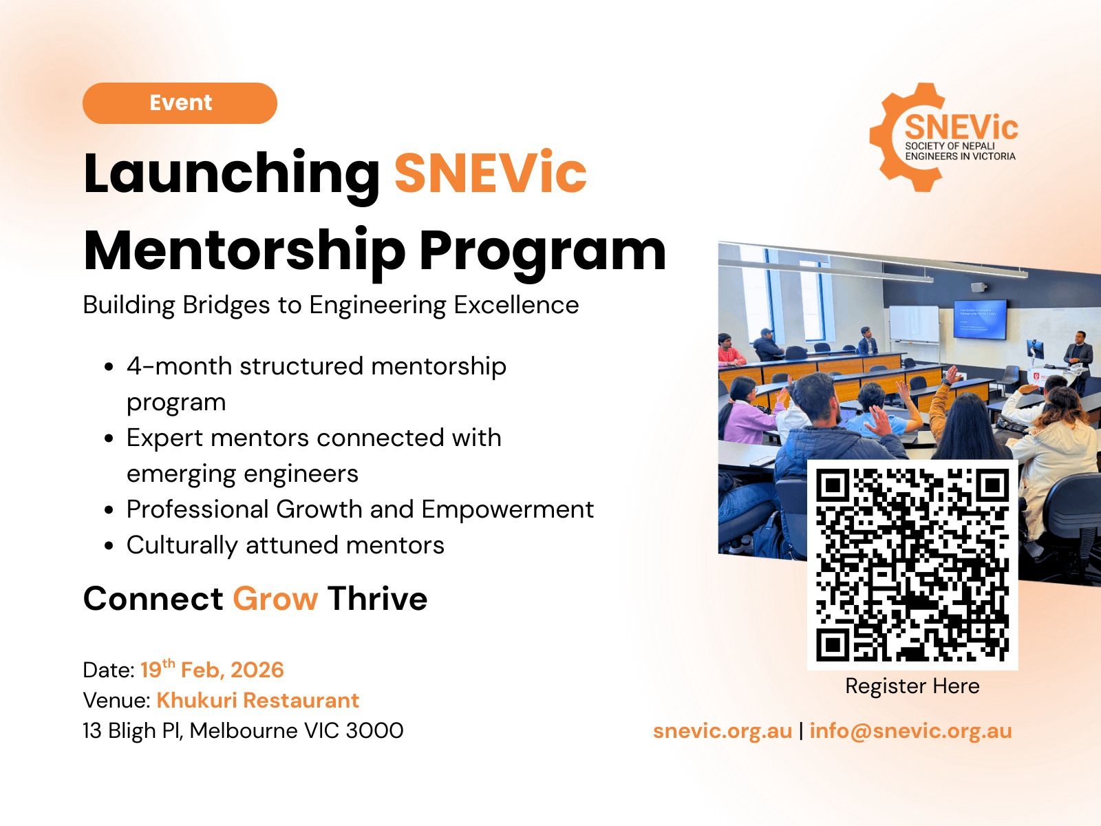 SNEVic Mentoring Program Launch